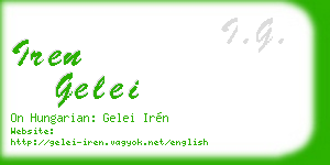 iren gelei business card